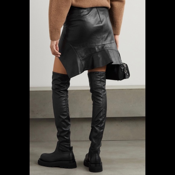 Alexander Wang deconstructed leather skirt - Picture 2 of 11